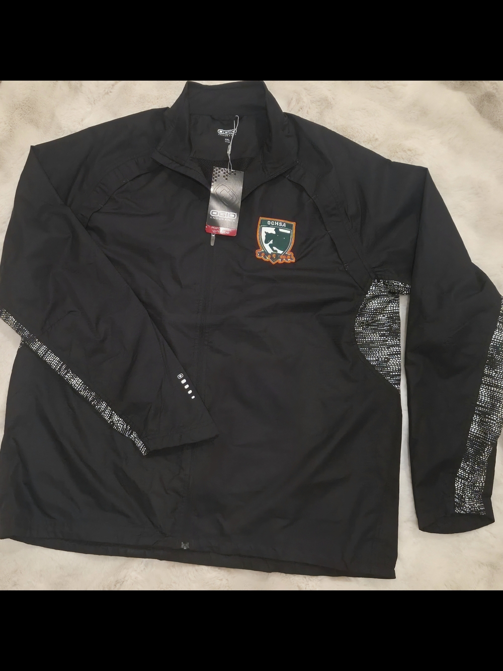 NWT OGIO Endurance Men’s 2XL Black Performance Windbreaker Jacket OCHSA